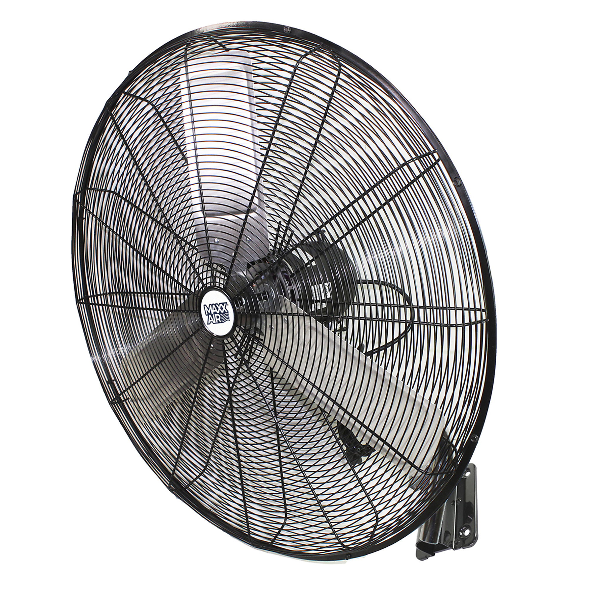 Maxx Air, 30in. 3-Speed Tilting and Oscillating Wall Mount Fan, Fan Type Wall Mount, Fan Diameter 30 in, Air Delivery 4800 cfm, Model# HVWM 30
